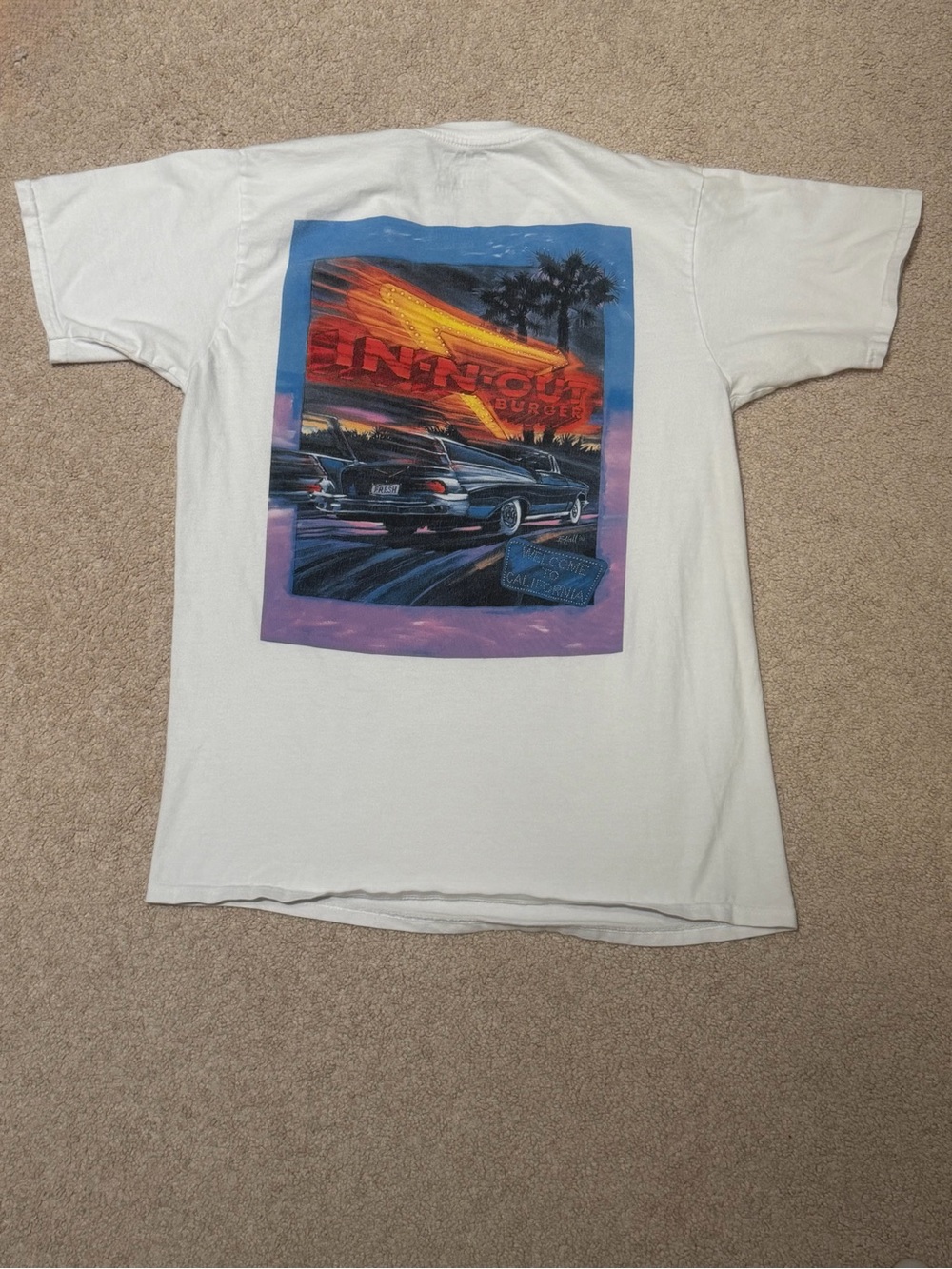 In-N-Out Burger California Graphic White Short Sleeve Tee